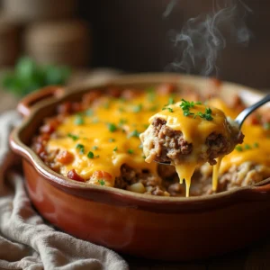 slow cooker hamburger casserole