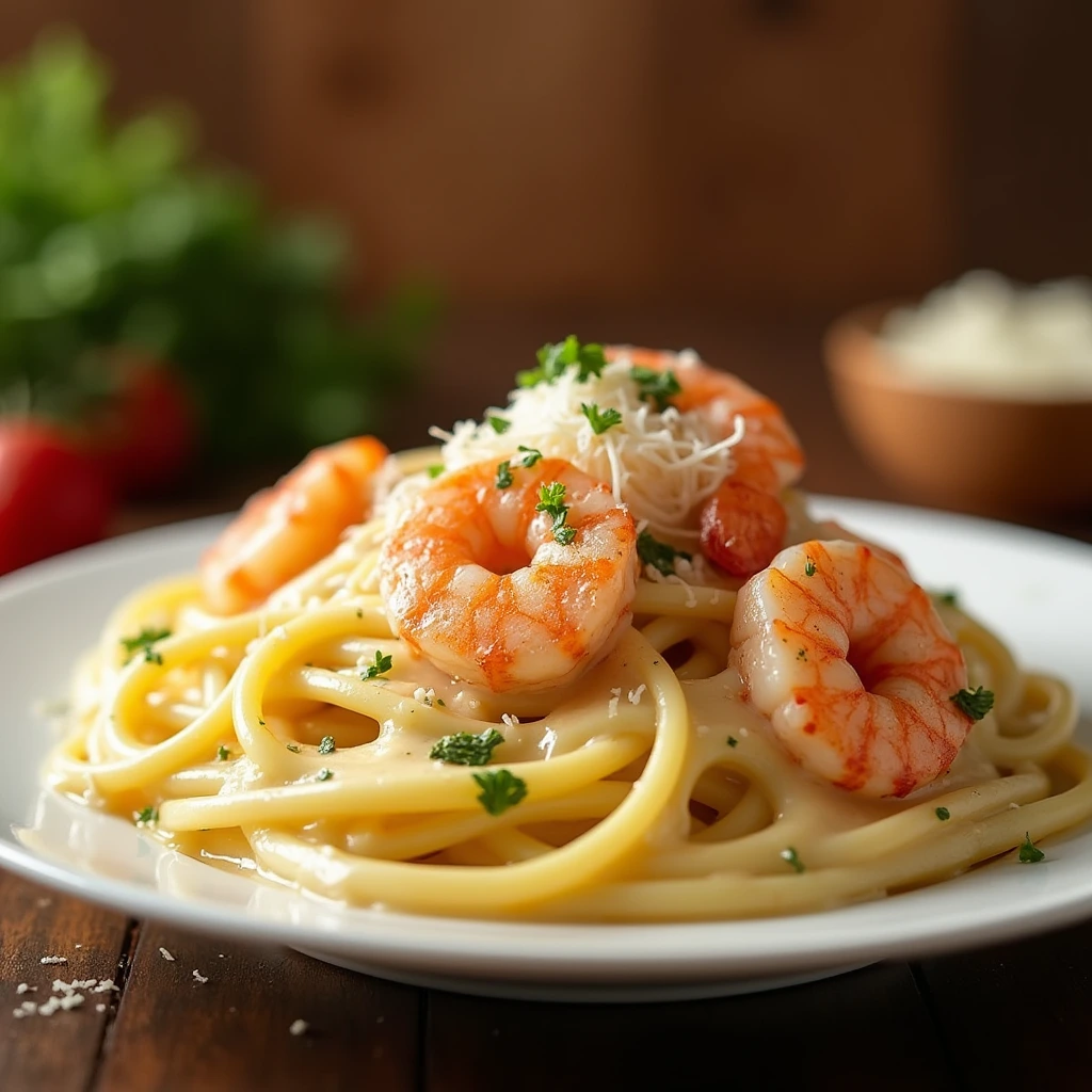 alfredo fettuccine shrimp