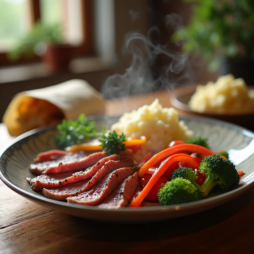 thin sliced beef